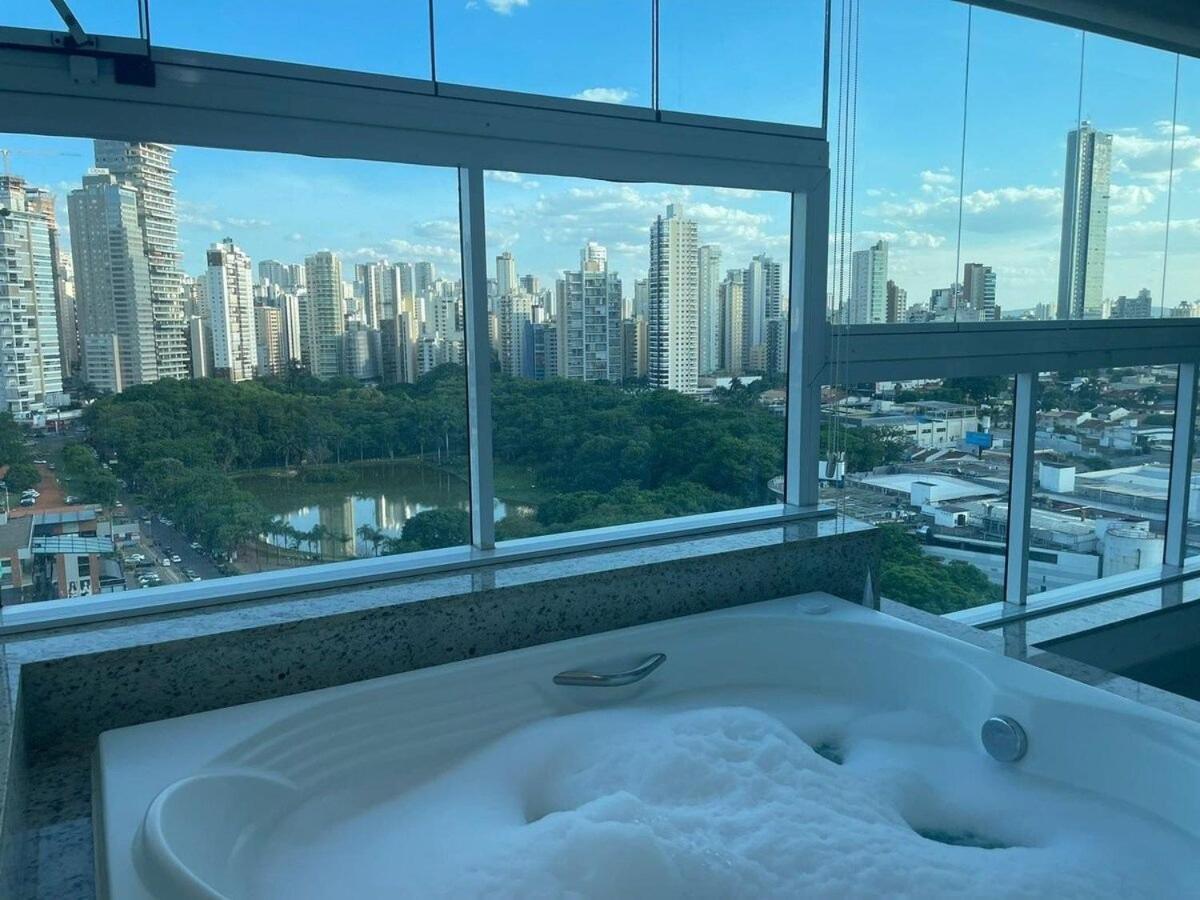 גויאניה 1 Qts.| 2 Hosp. | Jacuzzi Na Varanda | Linda Vista מראה חיצוני תמונה
