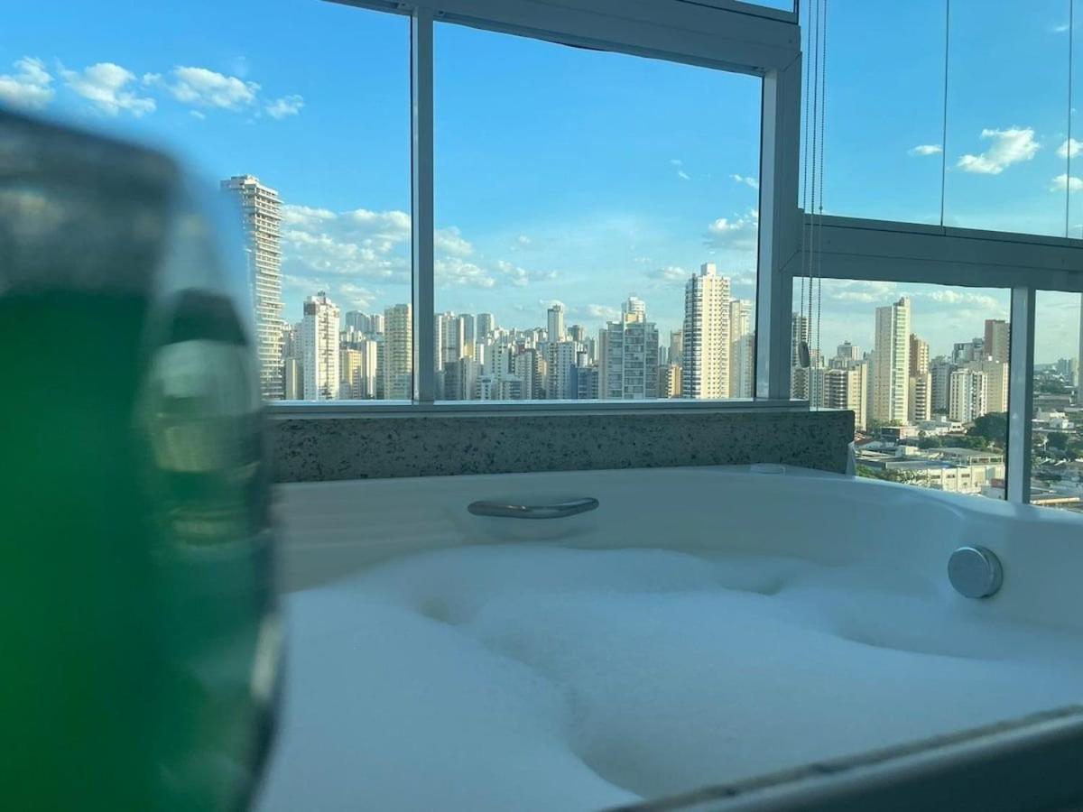 גויאניה 1 Qts.| 2 Hosp. | Jacuzzi Na Varanda | Linda Vista מראה חיצוני תמונה
