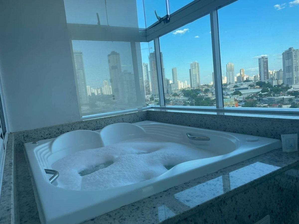 גויאניה 1 Qts.| 2 Hosp. | Jacuzzi Na Varanda | Linda Vista מראה חיצוני תמונה